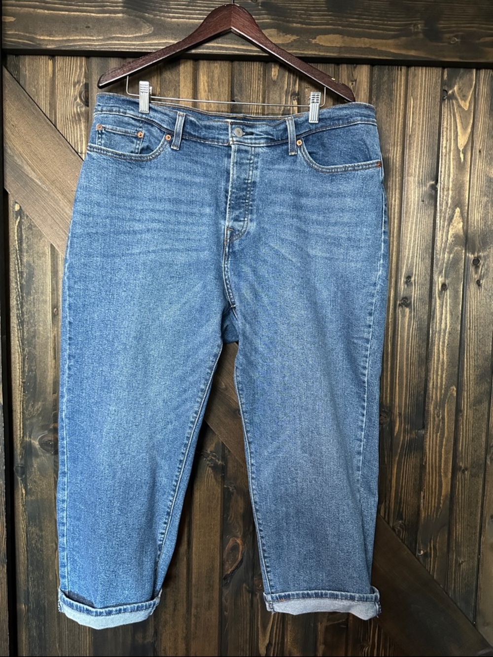 Classic Women’s wedgie straight  Blue Denim Jeans